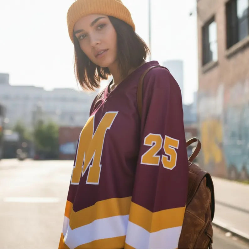 Personalized Name & Number Hockey Jersey | Custom Ice Hockey Uniform & Heavyweight Game Day Top